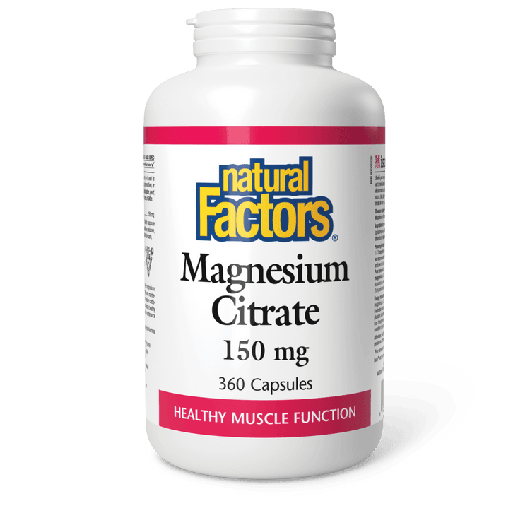 Natural Factors Magnesium Citrate 150 mg 360 Capsules 