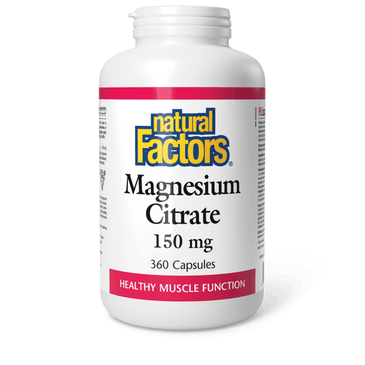Natural Factors Magnesium Citrate 150 mg 360 Capsules 