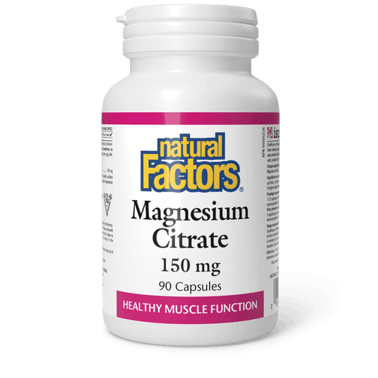 Natural Factors Magnesium Citrate 150 mg 90 Capsules 