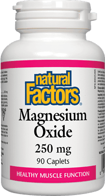 Natural Factors Magnesium Oxide 250 mg 90 Caplets 