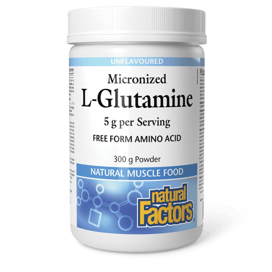 Natural Factors Micronized L-Glutamine 5g 300g 