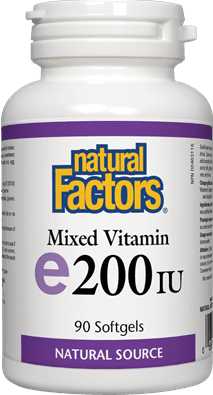 Natural Factors Mixed Vitamin E 200 IU 90 Softgels 