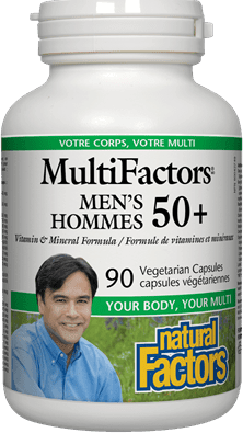 Natural Factors MultiFactors Men’s 50+ 90 Veg Capsules 