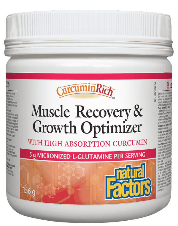 Natural Factors Muscle Recovery & Growth Optimizer 156g - Wellness Supplement