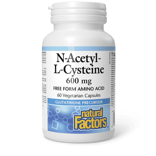 Natural Factors N-Acetyl-L-Cysteine 600 mg 60 Veg Capsules 