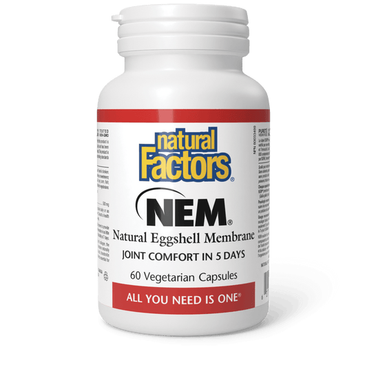 Natural Factors NEM Natural Eggshell Membrane 500 mg 60 Capsules 