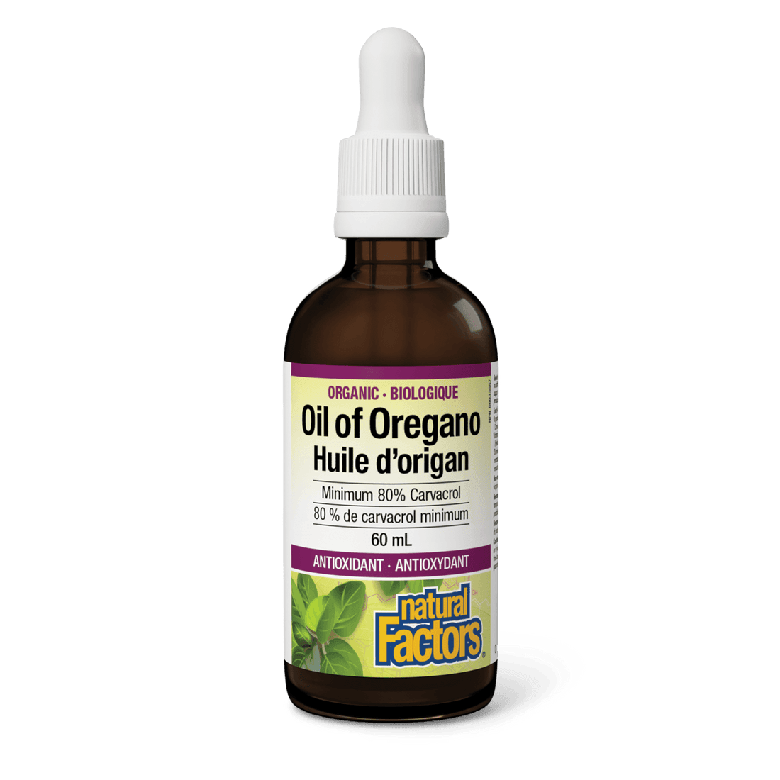 Natural Factors Organic Oil of Oregano 60mL 