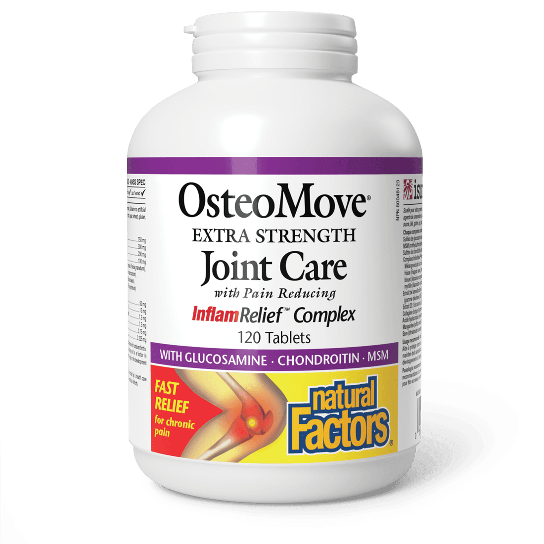 Natural Factors OsteoMove Joint Care Extra Strength 120 Tablets - Wellness Supplement