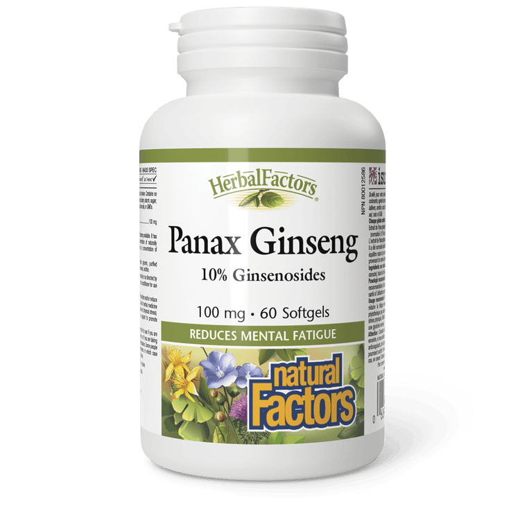 Natural Factors Panax Ginseng 100 mg 60 Softgels 