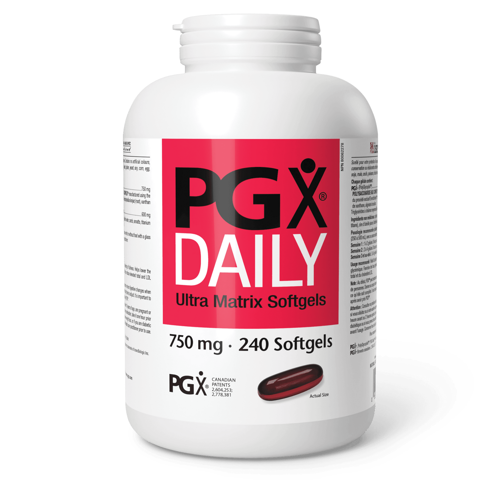 Natural Factors PGX Daily Ultra Matrix 750 mg 240 Softgels 