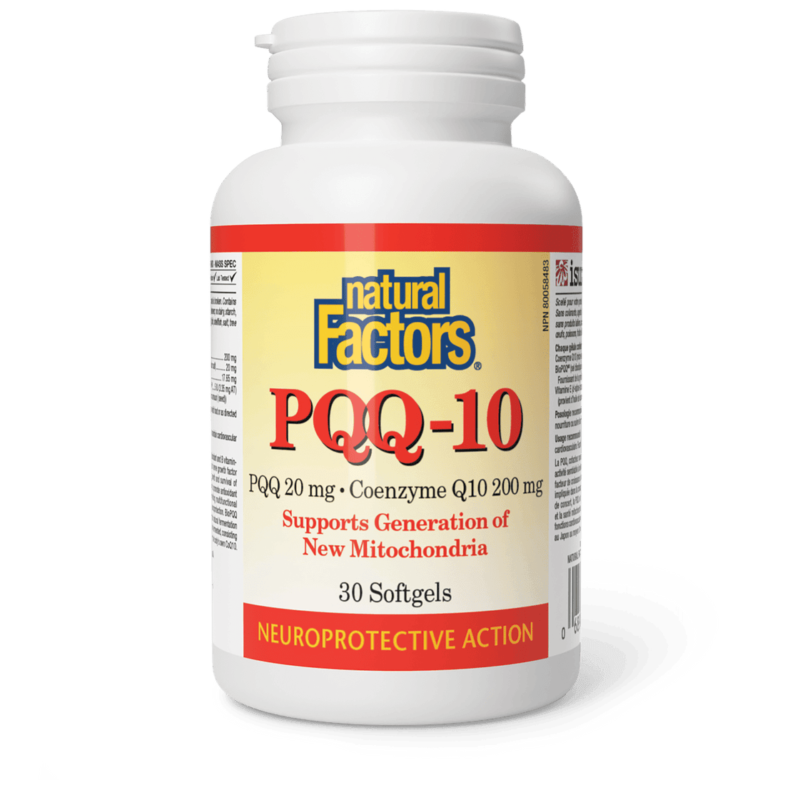 Natural Factors PQQ-10 20 mg · Coenzyme Q10 200 mg 30 Softgels 