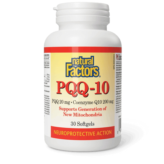 Natural Factors PQQ-10 20 mg · Coenzyme Q10 200 mg 30 Softgels 