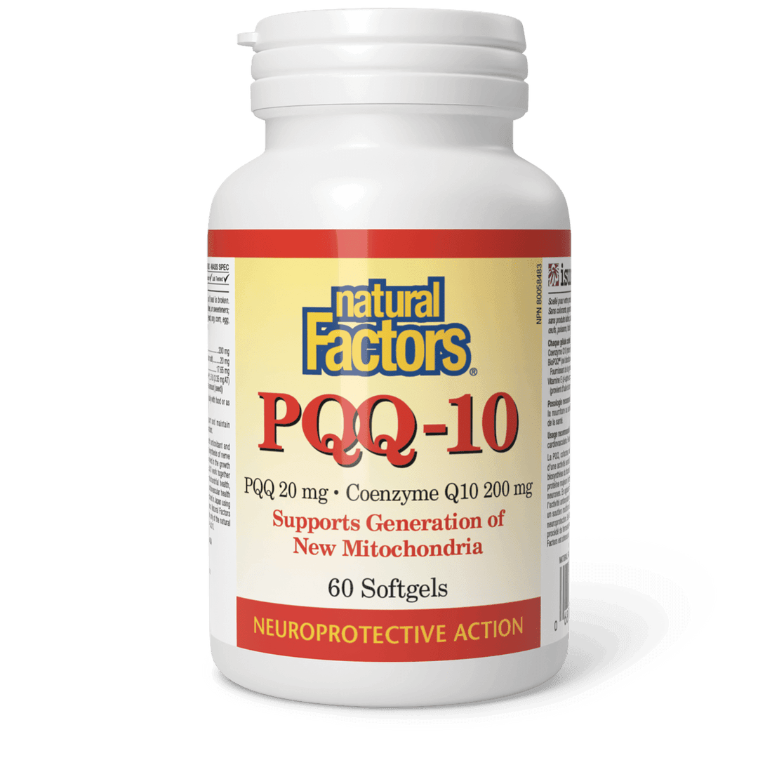 Natural Factors PQQ-10 20 mg · Coenzyme Q10 200 mg 60 Softgels 