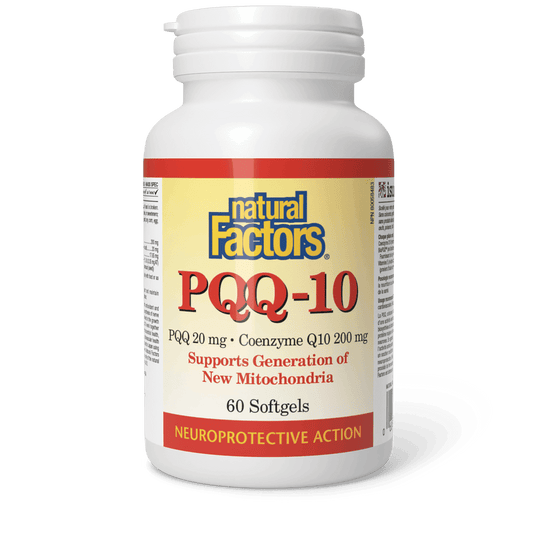 Natural Factors PQQ-10 20 mg · Coenzyme Q10 200 mg 60 Softgels 
