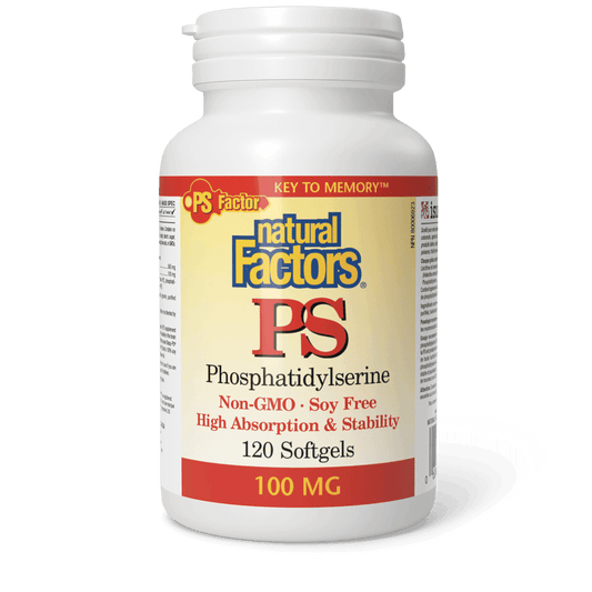 Natural Factors PS Phosphatidylserine 100 mg 120 Softgels 