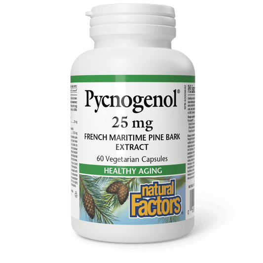 Natural Factors Pycnogenol 25 mg 60 Veg Capsules 