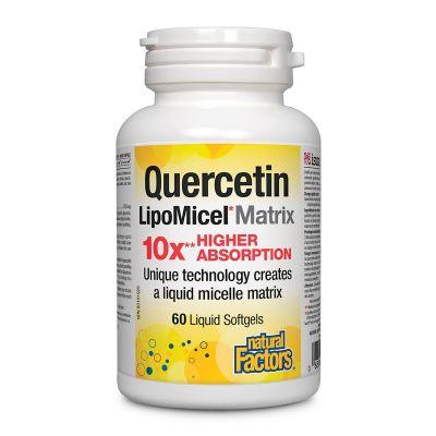 Natural Factors Quercetin LipoMicel Matrix 60 Softgels 