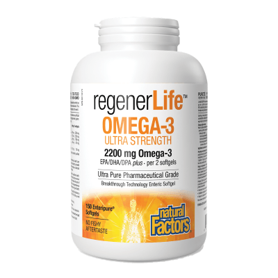 Natural Factors RegenerLife Omega-3 150 Softgels - Wellness Supplement