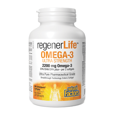Natural Factors RegenerLife Omega-3 90 Softgels - Wellness Supplement