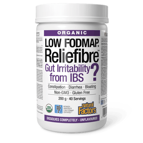 Natural Factors Reliefibre Organic Unflavoured 200g 