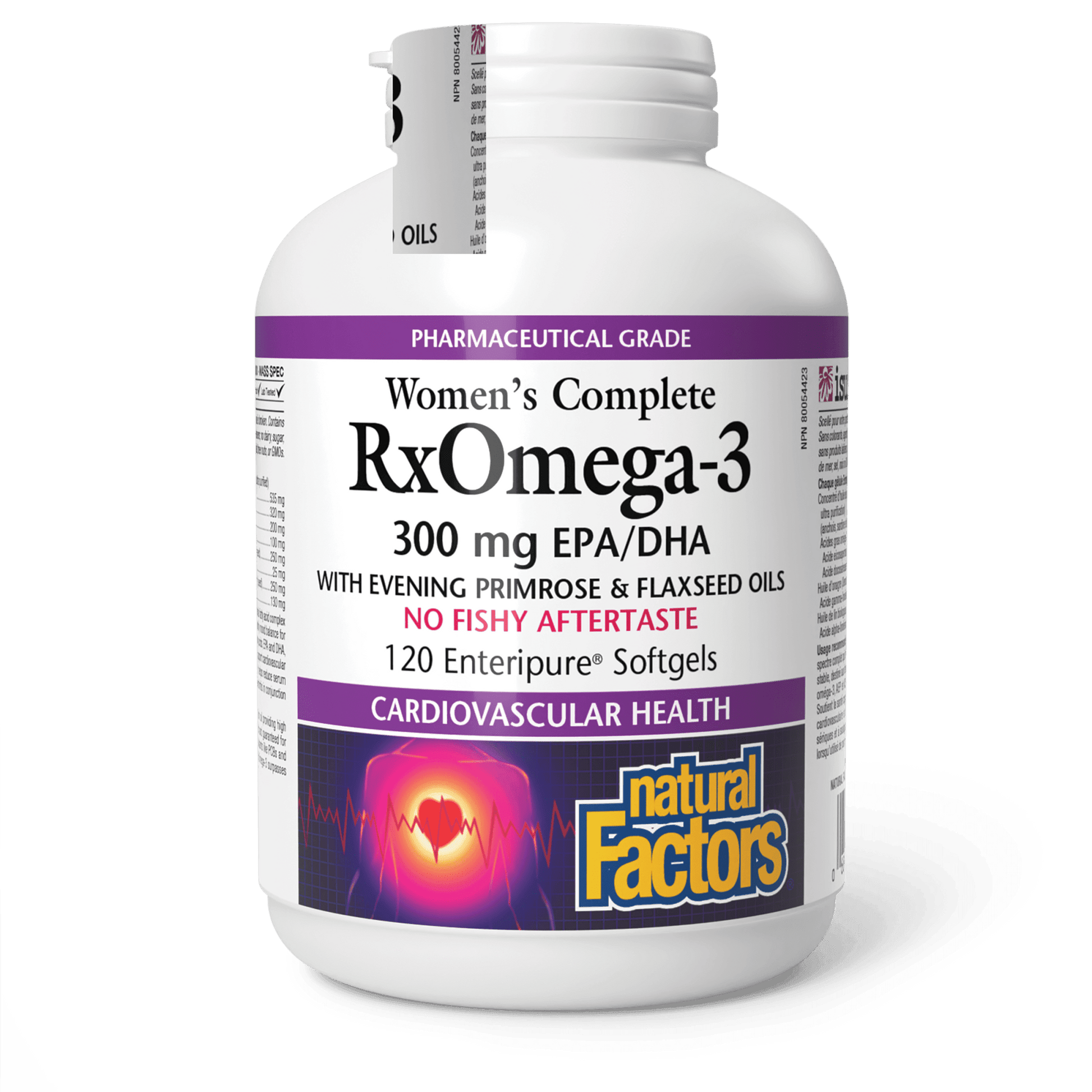 Natural Factors RxOmega-3 Mini-Gels 500 mg 120 Softgels - Wellness Supplement