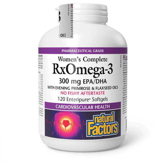 Natural Factors RxOmega-3 Mini-Gels 500 mg 120 Softgels - Wellness Supplement