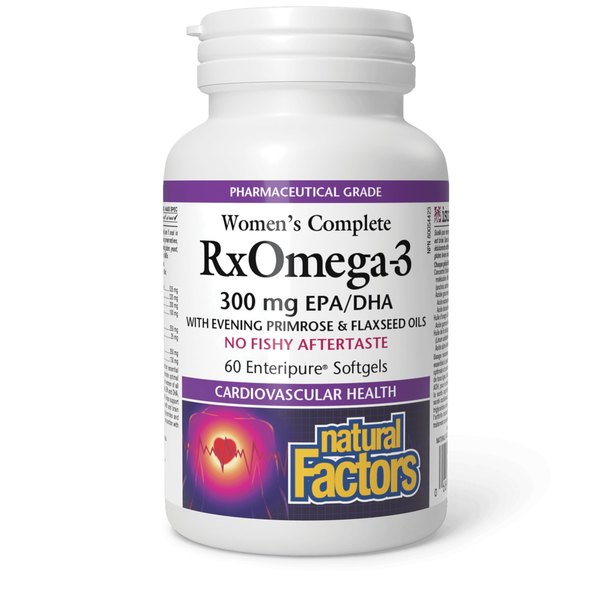 Natural Factors RxOmega-3 Mini-Gels 500 mg 60 Softgels 