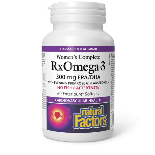 Natural Factors RxOmega-3 Mini-Gels 500 mg 60 Softgels 