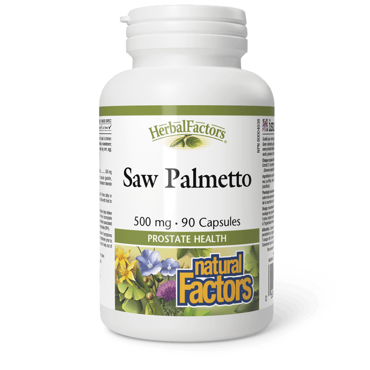 Natural Factors Saw Palmetto 500 mg 90 Capsules 