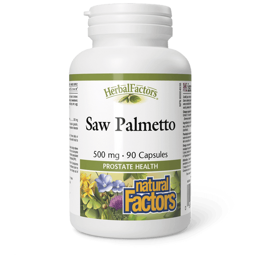 Natural Factors Saw Palmetto 500 mg 90 Capsules 