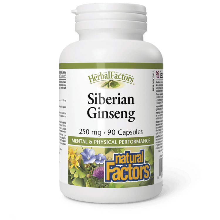Natural Factors Siberian Ginseng 250 mg 90 Capsules 