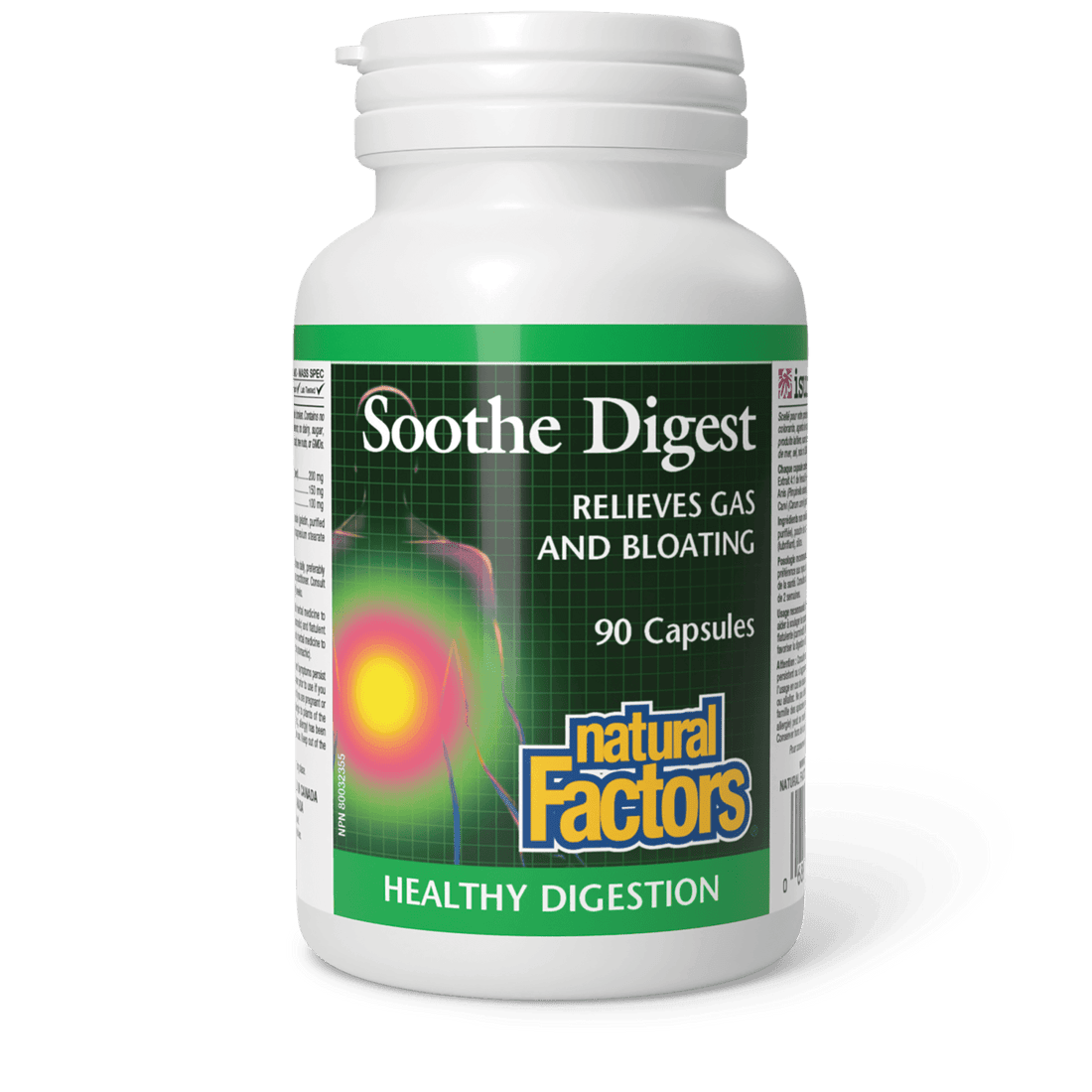 Natural Factors Soothe Digest 90 Capsules - Wellness Supplement