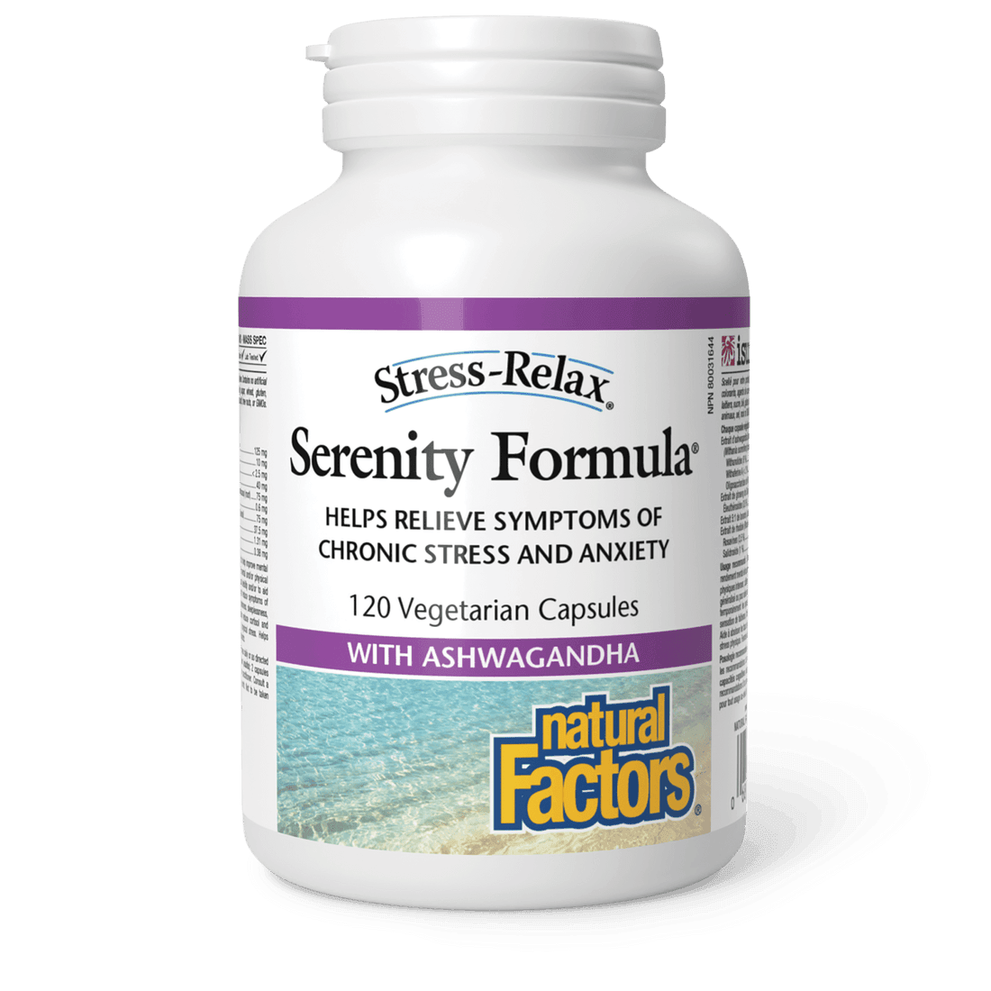Natural Factors Stress-Relax Serenity Formula 120 Veg Capsules 