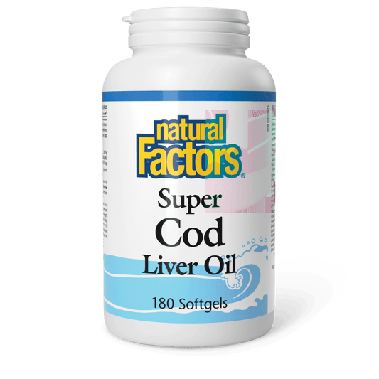 Natural Factors Super Cod Liver Oil 180 Softgels 
