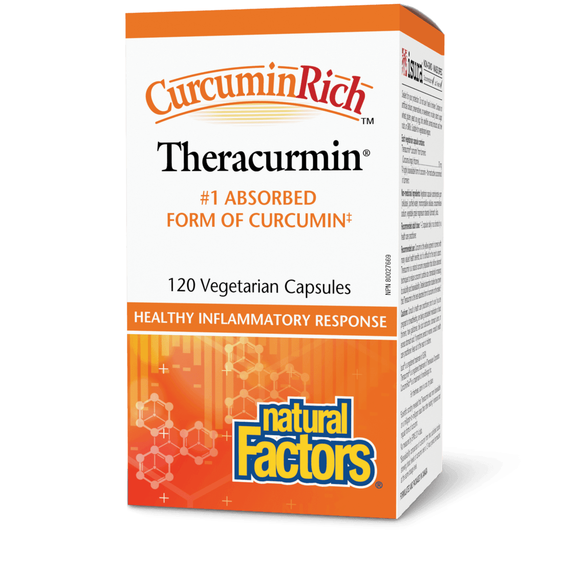 Natural Factors Theracurmin CurcuminRich 120 Veg Capsules 