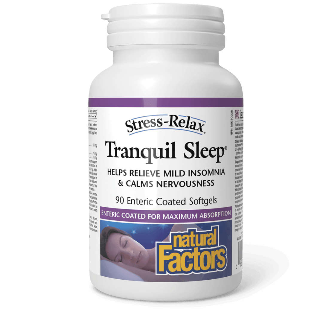 Natural Factors Tranquil Sleep Stress-Relax 90 Softgels 