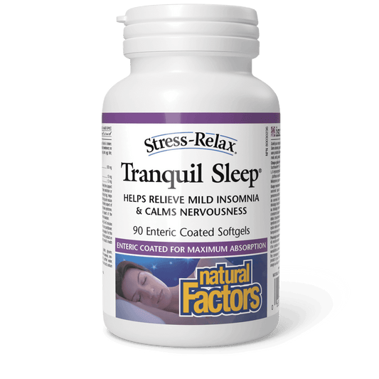 Natural Factors Tranquil Sleep Stress-Relax 90 Softgels 