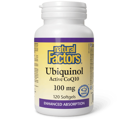 Natural Factors Ubiquinol Active CoQ10 100 mg 120 Softgels 