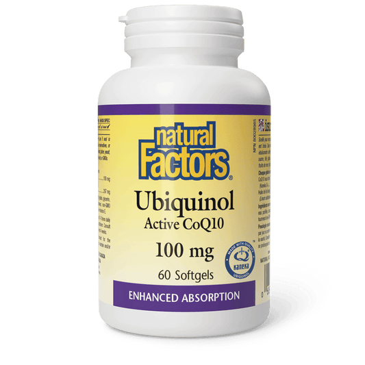 Natural Factors Ubiquinol Active CoQ10 100 mg 60 Softgels 