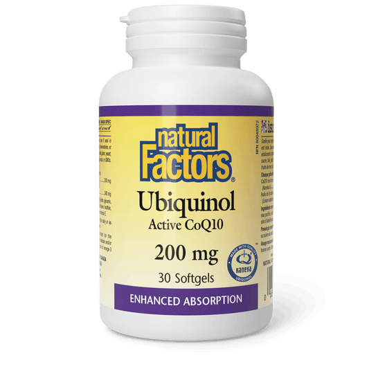Natural Factors Ubiquinol Active CoQ10 200 mg 30 Softgels 