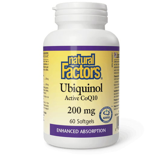 Natural Factors Ubiquinol Active CoQ10 200 mg 60 Softgels 