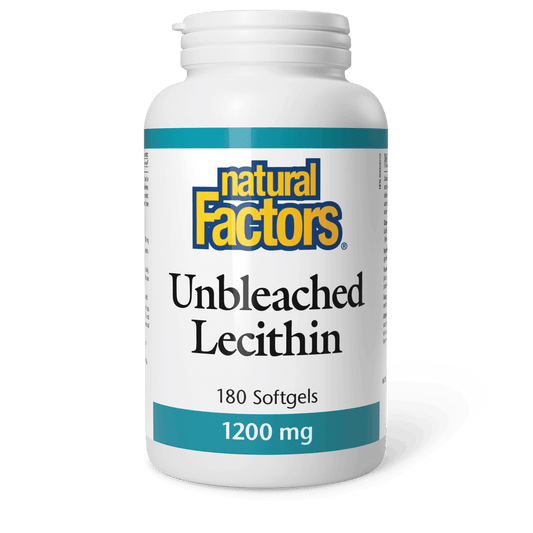 Natural Factors Unbleached Lecithin 1200 mg 180 Softgels 