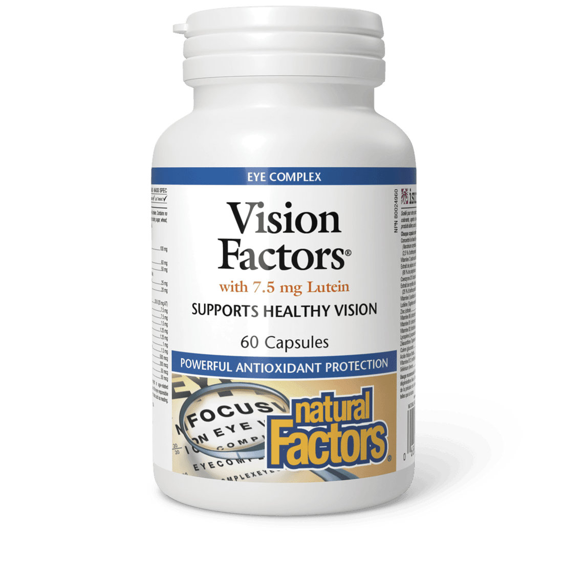 Natural Factors Vision Factors with 7.5 mg Lutein 60 Capsules 