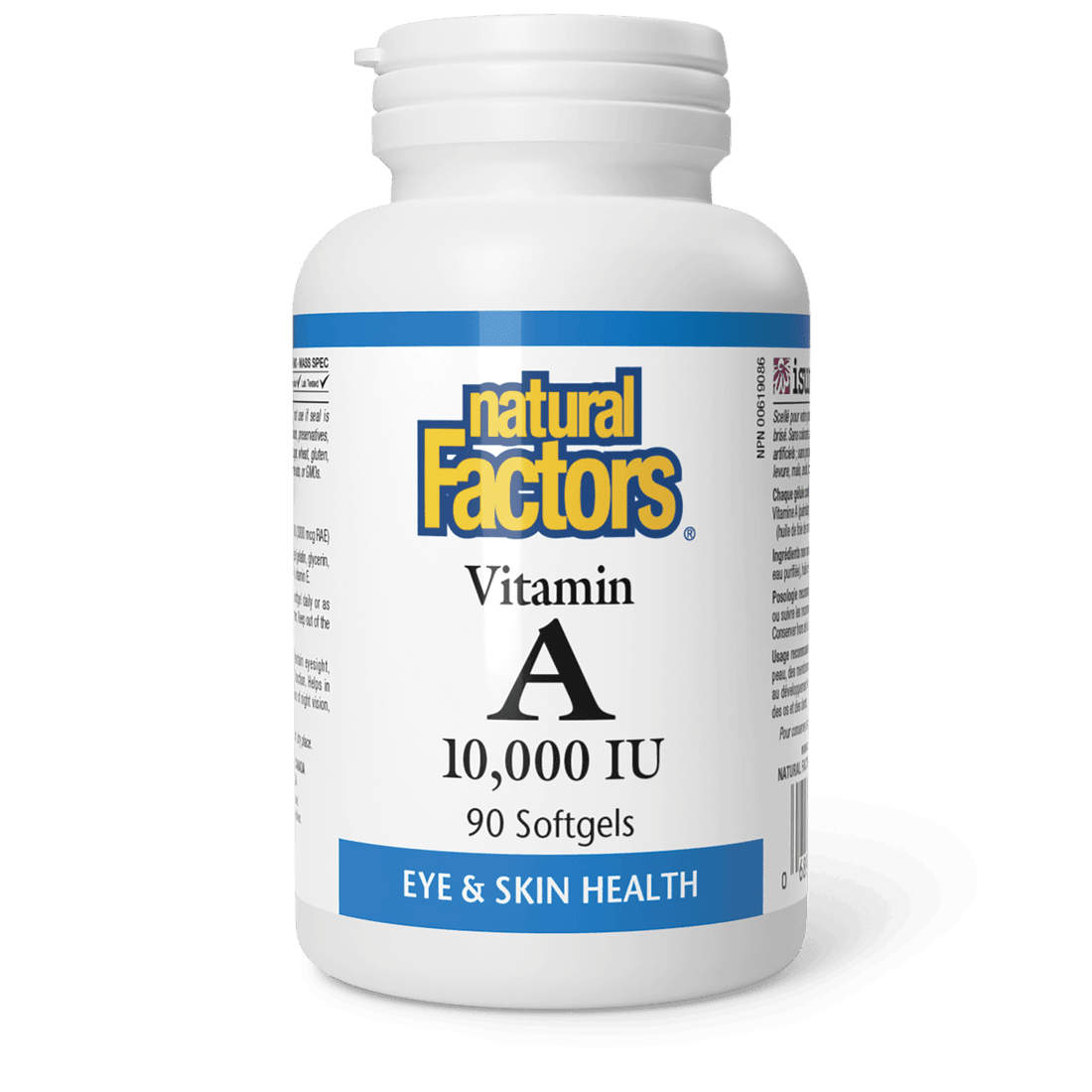 Natural Factors Vitamin A 10000 IU 90 Softgels 