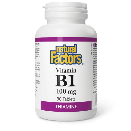 Natural Factors Vitamin B1 100 mg 90 Tablets 