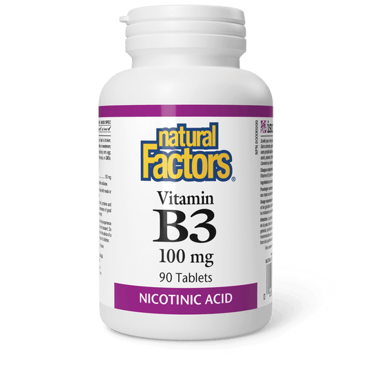 Natural Factors Vitamin B3 100 mg 90 Tablets 