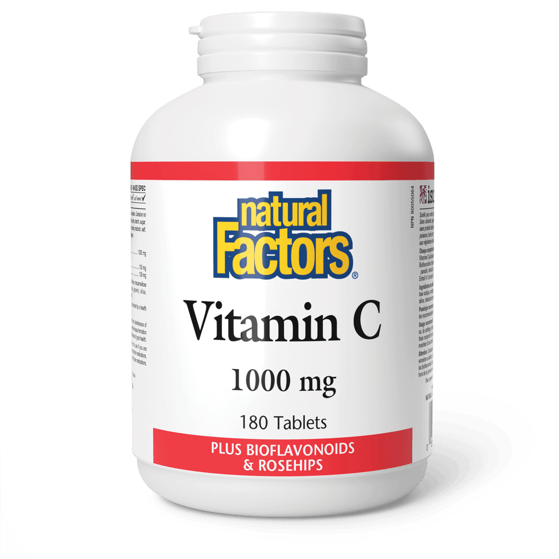Natural Factors Vitamin C 1000 mg 180 Tablets - Wellness Supplement