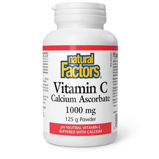 Natural Factors Vitamin C Calcium Ascorbate 1000 mg 125g - Wellness Supplement