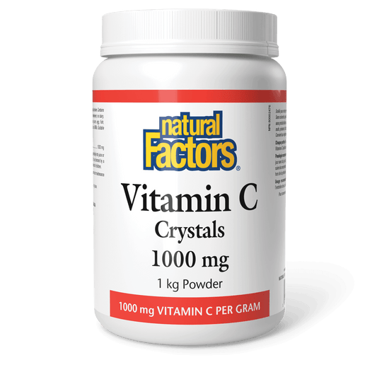 Natural Factors Vitamin C Crystals 1000 mg 1kg - Wellness Supplement