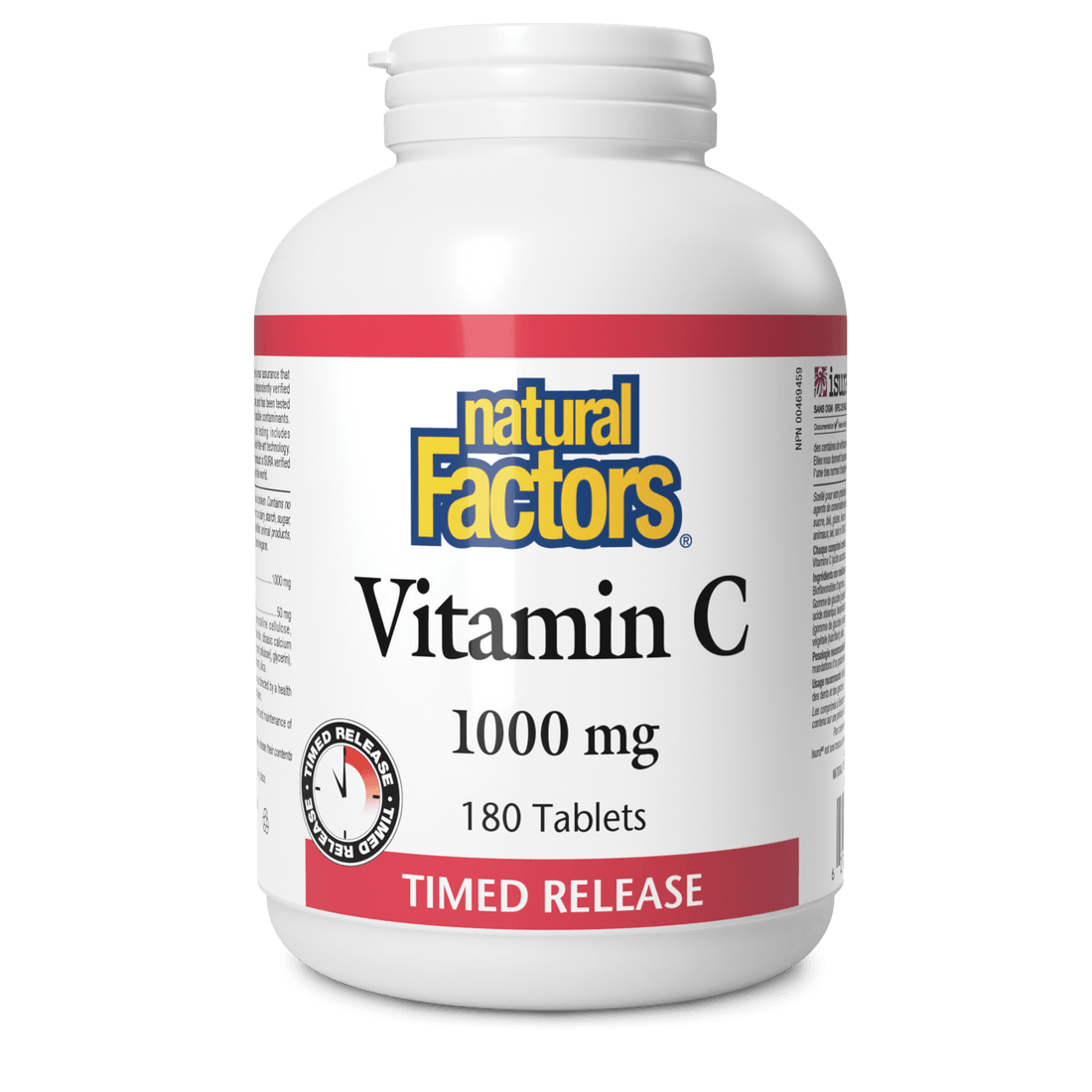 Natural Factors Vitamin C Time Release 1000 mg 180 Tablets - Wellness Supplement